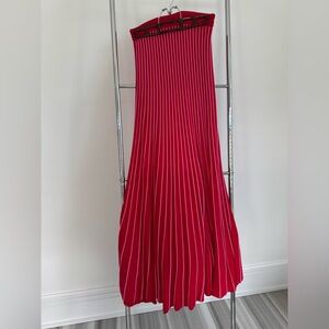 Maje Vibrant Red Maxi Skirt